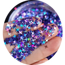 wholesales! 3D laser glitter with multi colors/ flake glitter for nail art, make up,cloth decoration etc